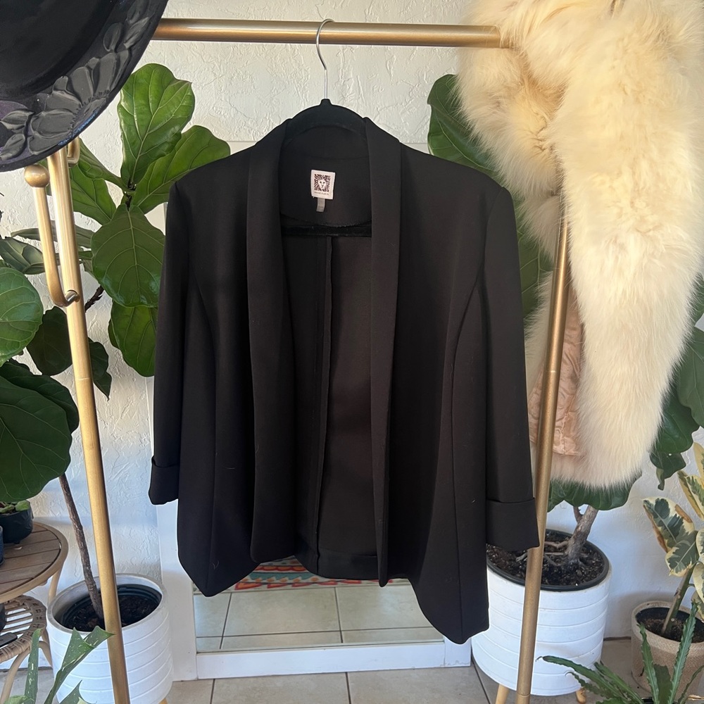 Anne Klein Classic Black Blazer Size S